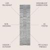 JONATHAN Y Offset Stripe Indoor Outdoor Area Rug 3X5 Black/Ivory, Sukie Modern for Backyard, Patio, Porch, Easy-Cleaning, High Traffic, Pet-Friendly, Non-Shedding (SMB133F-3)(Black/Ivory)