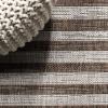 JONATHAN Y Offset Stripe Indoor Outdoor Area Rug 3X5 Black/Ivory, Sukie Modern for Backyard, Patio, Porch, Easy-Cleaning, High Traffic, Pet-Friendly, Non-Shedding (SMB133F-3)(Beige/Brown)