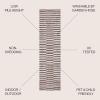 JONATHAN Y Offset Stripe Indoor Outdoor Area Rug 3X5 Black/Ivory, Sukie Modern for Backyard, Patio, Porch, Easy-Cleaning, High Traffic, Pet-Friendly, Non-Shedding (SMB133F-3)(Brown/Beige)