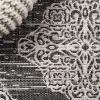 JONATHAN Y Ornate Medallions Indoor Outdoor Area Rug 3X5 Navy/Beige, Tuscany for Backyard, Patio, Porch, Easy-Cleaning, High Traffic, Pet-Friendly, Non-Shedding (SMB121A-3)(Black/Ivory)