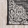 JONATHAN Y Ornate Medallions Indoor Outdoor Area Rug 3X5 Navy/Beige, Tuscany for Backyard, Patio, Porch, Easy-Cleaning, High Traffic, Pet-Friendly, Non-Shedding (SMB121A-3)(Black/Ivory)