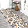 JONATHAN Y Scroll Trellis Indoor Outdoor Area Rug 3X5 Cream/Blue/Red, Atrani for Backyard, Patio, Porch, Easy-Cleaning, High Traffic, Pet-Friendly, Non-Shedding (AMC110A-3)(2’3″ x 8′ (Runner))