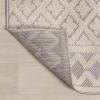 JONATHAN Y Trellis Geometric Indoor Outdoor Area Rug 3X5 Cream/Black, Ormond High-Low Modern for Backyard, Patio, Porch, Easy-Cleaning, High Traffic, Pet-Friendly, Non-Shedding (SBH109B-3)(Cream/Gray)