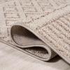 JONATHAN Y Trellis Geometric Indoor Outdoor Area Rug 3X5 Cream/Black, Ormond High-Low Modern for Backyard, Patio, Porch, Easy-Cleaning, High Traffic, Pet-Friendly, Non-Shedding (SBH109B-3)(Beige/Gray)