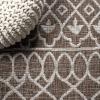 JONATHAN Y Tribal Bohemian Indoor Outdoor Area Rug 3X5 Black/Ivory, Kafel for Backyard, Patio, Porch, Easy-Cleaning, High Traffic, Pet-Friendly, Non-Shedding (SMB130F-3)(Brown/Beige)