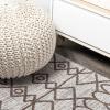 JONATHAN Y Tribal Bohemian Indoor Outdoor Area Rug 3X5 Black/Ivory, Kafel for Backyard, Patio, Porch, Easy-Cleaning, High Traffic, Pet-Friendly, Non-Shedding (SMB130F-3)(Beige/Brown)