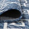 JONATHAN Y Tribal Bohemian Indoor Outdoor Area Rug 3X5 Black/Ivory, Kafel for Backyard, Patio, Porch, Easy-Cleaning, High Traffic, Pet-Friendly, Non-Shedding (SMB130F-3)(Blue/Ivory)