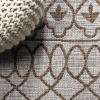 JONATHAN Y Tribal Bohemian Indoor Outdoor Area Rug 3X5 Black/Ivory, Kafel for Backyard, Patio, Porch, Easy-Cleaning, High Traffic, Pet-Friendly, Non-Shedding (SMB130F-3)(Beige/Brown)