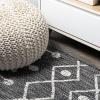 JONATHAN Y Tribal Bohemian Indoor Outdoor Area Rug 3X5 Brown/Beige, Nokat for Backyard, Patio, Porch, Easy-Cleaning, High Traffic, Pet-Friendly, Non-Shedding (SMB131B-3)(Black/Ivory)