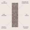 JONATHAN Y Tribal Bohemian Indoor Outdoor Area Rug 3X5 Brown/Beige, Nokat for Backyard, Patio, Porch, Easy-Cleaning, High Traffic, Pet-Friendly, Non-Shedding (SMB131B-3)(Brown/Beige)