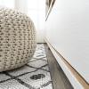 JONATHAN Y Tribal Bohemian Indoor Outdoor Area Rug 3X5 Brown/Beige, Nokat for Backyard, Patio, Porch, Easy-Cleaning, High Traffic, Pet-Friendly, Non-Shedding (SMB131B-3)(Ivory/Black)