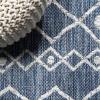 JONATHAN Y Tribal Bohemian Indoor Outdoor Area Rug 3X5 Brown/Beige, Nokat for Backyard, Patio, Porch, Easy-Cleaning, High Traffic, Pet-Friendly, Non-Shedding (SMB131B-3)(Blue/Ivory)