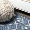 JONATHAN Y Tribal Bohemian Indoor Outdoor Area Rug 3X5 Brown/Beige, Nokat for Backyard, Patio, Porch, Easy-Cleaning, High Traffic, Pet-Friendly, Non-Shedding (SMB131B-3)(Blue/Ivory)