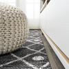 JONATHAN Y Tribal Bohemian Indoor Outdoor Area Rug 3X5 Brown/Beige, Nokat for Backyard, Patio, Porch, Easy-Cleaning, High Traffic, Pet-Friendly, Non-Shedding (SMB131B-3)(Black/Ivory)