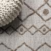 JONATHAN Y Tribal Bohemian Indoor Outdoor Area Rug 3X5 Brown/Beige, Nokat for Backyard, Patio, Porch, Easy-Cleaning, High Traffic, Pet-Friendly, Non-Shedding (SMB131B-3)(Beige/Brown)