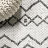 JONATHAN Y Tribal Bohemian Indoor Outdoor Area Rug 3X5 Brown/Beige, Nokat for Backyard, Patio, Porch, Easy-Cleaning, High Traffic, Pet-Friendly, Non-Shedding (SMB131B-3)(Ivory/Black)