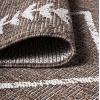 JONATHAN Y Tribal Diamond Trellis Indoor Outdoor Area Rug 3X5 Black/Ivory, Derya for Backyard, Patio, Porch, Easy-Cleaning, High Traffic, Pet-Friendly, Non-Shedding (SMB129E-3)(Brown/Beige)