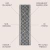 JONATHAN Y Tribal Diamond Trellis Indoor Outdoor Area Rug 3X5 Black/Ivory, Derya for Backyard, Patio, Porch, Easy-Cleaning, High Traffic, Pet-Friendly, Non-Shedding (SMB129E-3)(Black/Ivory)