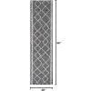 JONATHAN Y Tribal Diamond Trellis Indoor Outdoor Area Rug 3X5 Black/Ivory, Derya for Backyard, Patio, Porch, Easy-Cleaning, High Traffic, Pet-Friendly, Non-Shedding (SMB129E-3)(Black/Ivory)