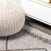 JONATHAN Y Tribal Diamond Trellis Indoor Outdoor Area Rug 3X5 Black/Ivory, Derya for Backyard, Patio, Porch, Easy-Cleaning, High Traffic, Pet-Friendly, Non-Shedding (SMB129E-3)(Beige/Brown)