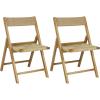 JONATHAN Y Coastal Modern Woven Seagrass Wood Folding Chair, Brown, Foldable Accent Dining Side Chair, Comfortable Space Saving Seat for Living Room Bedroom, Set of 2 (FLD1002B-SET2)(Natural)