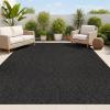 JONATHAN Y Easy Jute Rustic Indoor Outdoor Runner Rug Natural 2X8, Solana Easy Solid Color for Backyard, Patio, Porch, Easy-Cleaning, High Traffic, Pet-Friendly, Hose Washable, Non-Shedding FXV100A-28(Dark Gray)