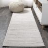 JONATHAN Y Haze Solid Low-Pile Ivory Runner Rug 2×8, Coastal,Bohemian,Minimalist,Classic, Easy-Cleaning for Living Room,Bedroom,Kitchen,Pet Friendly,Non-Shedding (SEU100D-28)