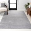 JONATHAN Y Haze Solid Low-Pile Light Gray Indoor Area Rug 5×8, Coastal,Bohemian,Minimalist,Classic, Easy-Cleaning for Living Room,Bedroom,Kitchen,Pet Friendly,Non-Shedding (SEU100K-5)