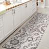 JONATHAN Y Medallion High-Low Indoor Outdoor Area Rug 3X5 Light Gray/Ivory, Lucena Modern for Backyard, Patio, Porch, Easy-Cleaning, High Traffic, Pet-Friendly, Non-Shedding (AMC104A-3)(2’3″ x 8′ (Runner))
