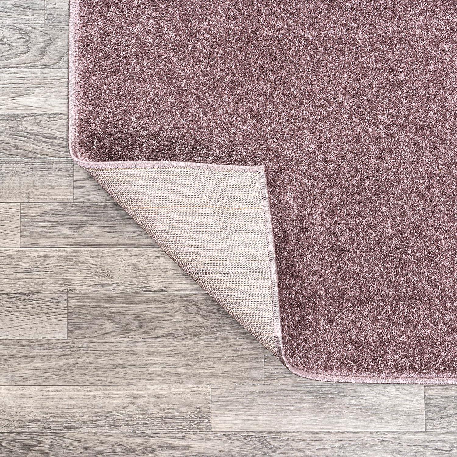 image:imageJONATHAN Y Haze Solid LowPile Light Purple 5x5 Square Indoor Area Rug CoastalBohemianMinimalistClassic EasyCleaning for Living RoomBedroomKitchenPet FriendlyNonShedding SEU100R5SQ