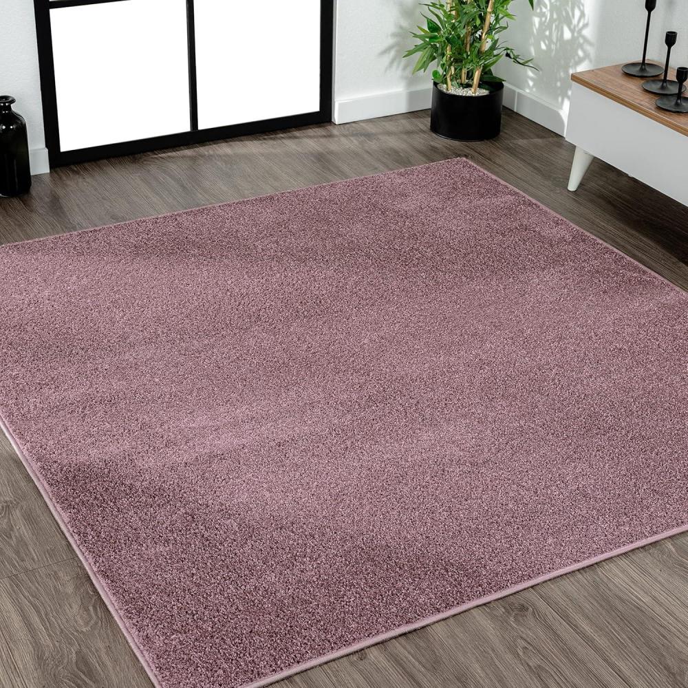 image:imageJONATHAN Y Haze Solid LowPile Light Purple 5x5 Square Indoor Area Rug CoastalBohemianMinimalistClassic EasyCleaning for Living RoomBedroomKitchenPet FriendlyNonShedding SEU100R5SQ