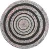 JONATHAN Y Abyss Braided Jute White/Multi 5′ Round Indoor Area Rug, Bohemian, Classic, Coastal, Easy-Cleaning for Living Room, Bedroom, Kitchen, Pet Friendly, Non-Shedding (RNF117B-5R)(White)