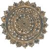 JONATHAN Y Flora Medallion Jute Blue/Natural 5′ Round Indoor Area Rug, Bohemian, Contemporary, Easy-Cleaning for Living Room, Bedroom, Kitchen, Pet Friendly, Non-Shedding (RNF118A-5R)(6′ (Round))
