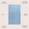 JONATHAN Y Haze Solid Low-Pile Classic Blue 5×5 Square Indoor Area Rug, Coastal,Bohemian,Minimalist,Classic, Easy-Cleaning for Living Room,Bedroom,Kitchen,Pet Friendly,Non-Shedding (SEU100F-5SQ)