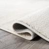 JONATHAN Y Haze Solid Low-Pile Cream 5×5 Square Indoor Area Rug, Coastal,Bohemian,Minimalist,Classic, Easy-Cleaning for Living Room,Bedroom,Kitchen,Pet Friendly,Non-Shedding (SEU100T-5SQ)