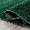JONATHAN Y Haze Solid Low-Pile Emerald 5×5 Square Indoor Area Rug, Coastal,Bohemian,Minimalist,Classic, Easy-Cleaning for Living Room,Bedroom,Kitchen,Pet Friendly,Non-Shedding (SEU100L-5SQ)