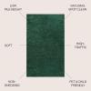 JONATHAN Y Haze Solid Low-Pile Emerald 5×5 Square Indoor Area Rug, Coastal,Bohemian,Minimalist,Classic, Easy-Cleaning for Living Room,Bedroom,Kitchen,Pet Friendly,Non-Shedding (SEU100L-5SQ)