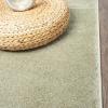 JONATHAN Y Haze Solid Low-Pile Green 5×5 Square Indoor Area Rug, Coastal,Bohemian,Minimalist,Classic, Easy-Cleaning for Living Room,Bedroom,Kitchen,Pet Friendly,Non-Shedding (SEU100O-5SQ)