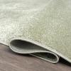 JONATHAN Y Haze Solid Low-Pile Green 5×5 Square Indoor Area Rug, Coastal,Bohemian,Minimalist,Classic, Easy-Cleaning for Living Room,Bedroom,Kitchen,Pet Friendly,Non-Shedding (SEU100O-5SQ)