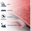 JONATHAN Y Haze Solid Low-Pile Red 5′ Round Indoor Area Rug, Coastal,Bohemian,Minimalist,Classic, Easy-Cleaning for Living Room,Bedroom,Kitchen,Pet Friendly,Non-Shedding (SEU100E-5R)