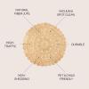 JONATHAN Y Jute Medallion Circle Natural 5′ Round Indoor Area Rug, Daisy Hippy, Geometric, Cottage, Easy-Cleaning for Living Room, Bedroom, Kitchen, Pet Friendly, Non-Shedding (RNF114A-5R)(4’1″ (Round))