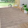 JONATHAN Y Pinstripe Indoor Outdoor Round Area Rug 6 Ft Natural/Brown, Finn Modern Farmhouse for Backyard, Patio, Porch, Easy-Cleaning, High Traffic, Pet-Friendly, Non-Shedding (TSN103A-6R)(3′ x 5′ (Rectangular))