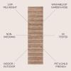 JONATHAN Y Pinstripe Indoor Outdoor Round Area Rug 6 Ft Natural/Brown, Finn Modern Farmhouse for Backyard, Patio, Porch, Easy-Cleaning, High Traffic, Pet-Friendly, Non-Shedding (TSN103A-6R)(2’2″ x 8′ (Runner))