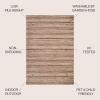 JONATHAN Y Pinstripe Indoor Outdoor Round Area Rug 6 Ft Natural/Brown, Finn Modern Farmhouse for Backyard, Patio, Porch, Easy-Cleaning, High Traffic, Pet-Friendly, Non-Shedding (TSN103A-6R)(3′ x 5′ (Rectangular))