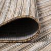 JONATHAN Y Pinstripe Indoor Outdoor Round Area Rug 6 Ft Natural/Brown, Finn Modern Farmhouse for Backyard, Patio, Porch, Easy-Cleaning, High Traffic, Pet-Friendly, Non-Shedding (TSN103A-6R)(6’7″ x 6’7″ (Square))