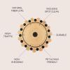 JONATHAN Y Two-Tone Jute Circle Medallion Black/Natural 5′ Round Indoor Area Rug, Aurora Hippy, Cottage, Easy-Cleaning for Living Room, Bedroom, Kitchen, Pet Friendly, Non-Shedding (RNF109A-5R)(6’1″ (Round))