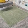 JONATHAN Y Haze Solid Low-Pile Green 5×5 Square Indoor Area Rug, Coastal,Bohemian,Minimalist,Classic, Easy-Cleaning for Living Room,Bedroom,Kitchen,Pet Friendly,Non-Shedding (SEU100O-5SQ)