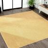 JONATHAN Y Haze Solid Low-Pile Mustard 5×5 Square Indoor Area Rug, Coastal,Bohemian,Minimalist,Classic, Easy-Cleaning for Living Room,Bedroom,Kitchen,Pet Friendly,Non-Shedding (SEU100B-5SQ)