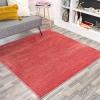 JONATHAN Y Haze Solid Low-Pile Red 5×5 Square Indoor Area Rug, Coastal,Bohemian,Minimalist,Classic, Easy-Cleaning for Living Room,Bedroom,Kitchen,Pet Friendly,Non-Shedding (SEU100E-5SQ)