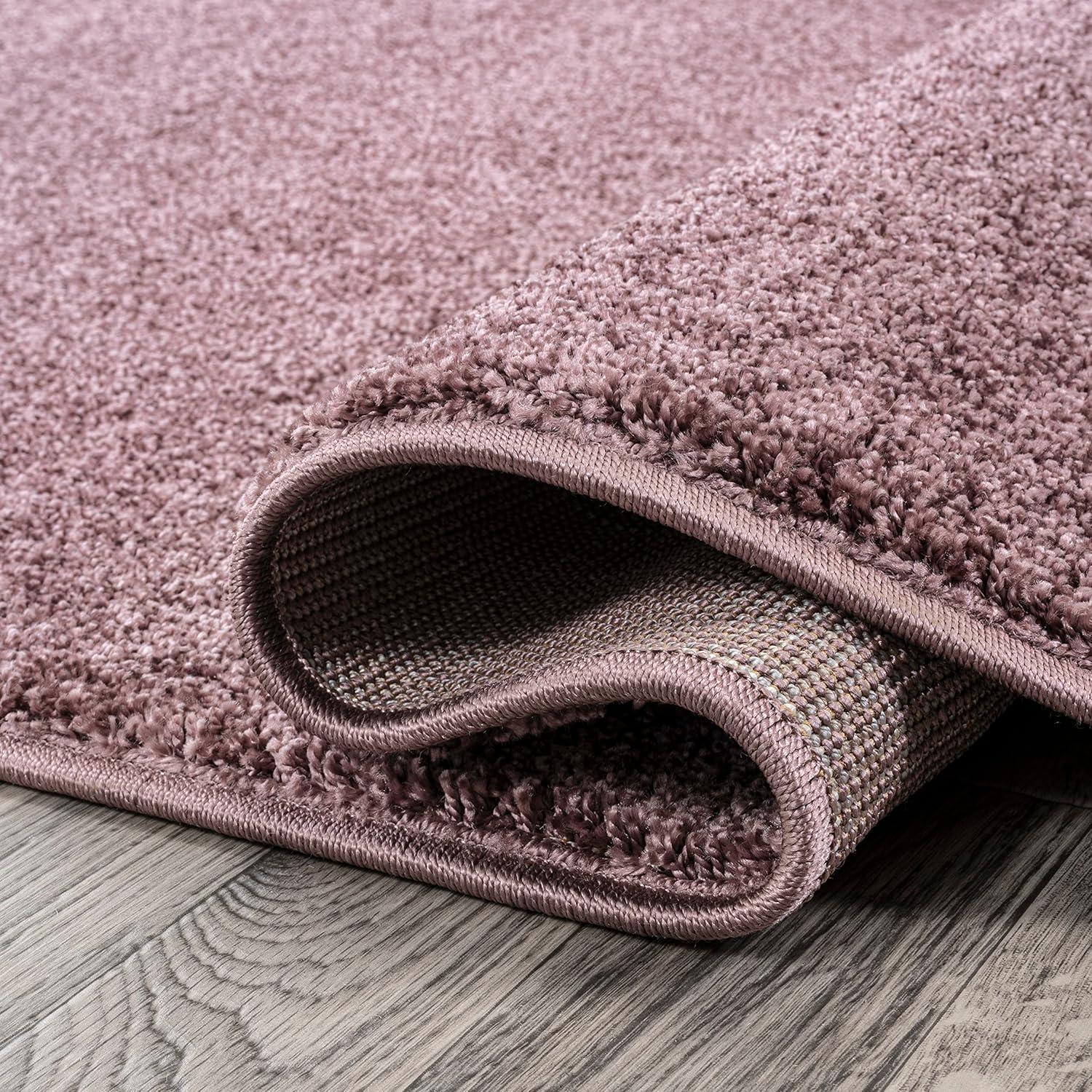 image:imageJONATHAN Y Haze Solid LowPile Light Purple Indoor Area Rug 5x8 CoastalBohemianMinimalistClassic EasyCleaning for Living RoomBedroomKitchenPet FriendlyNonShedding SEU100R5